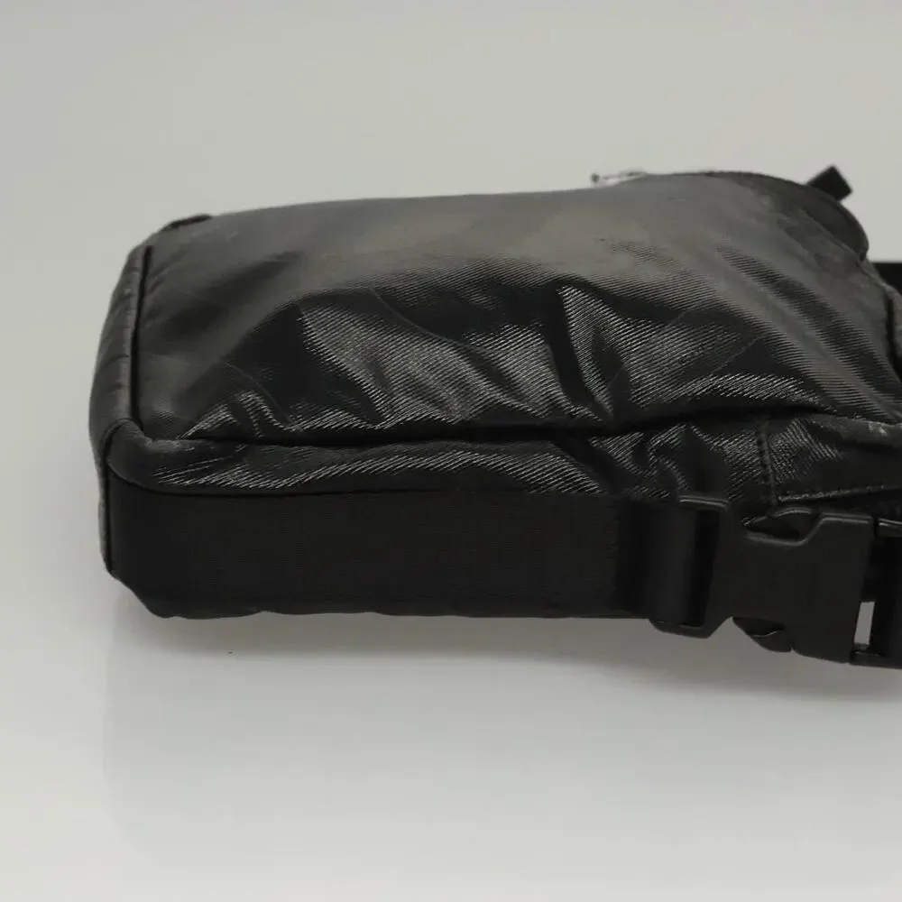Chanel Coated Canvas Sports Shoulder Bag Black